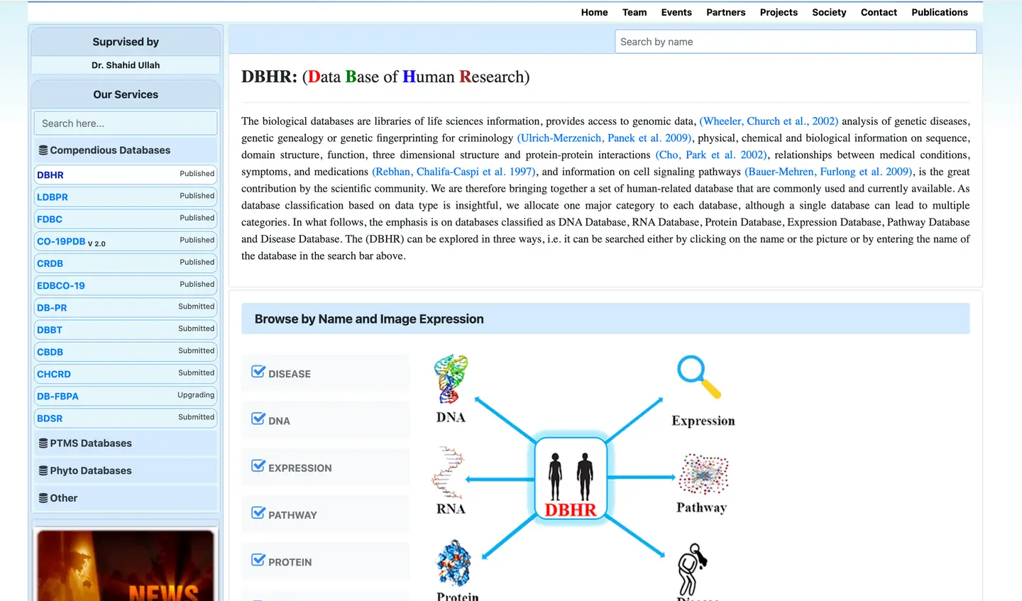 HABDSK biological database and scientific research platform — view 3