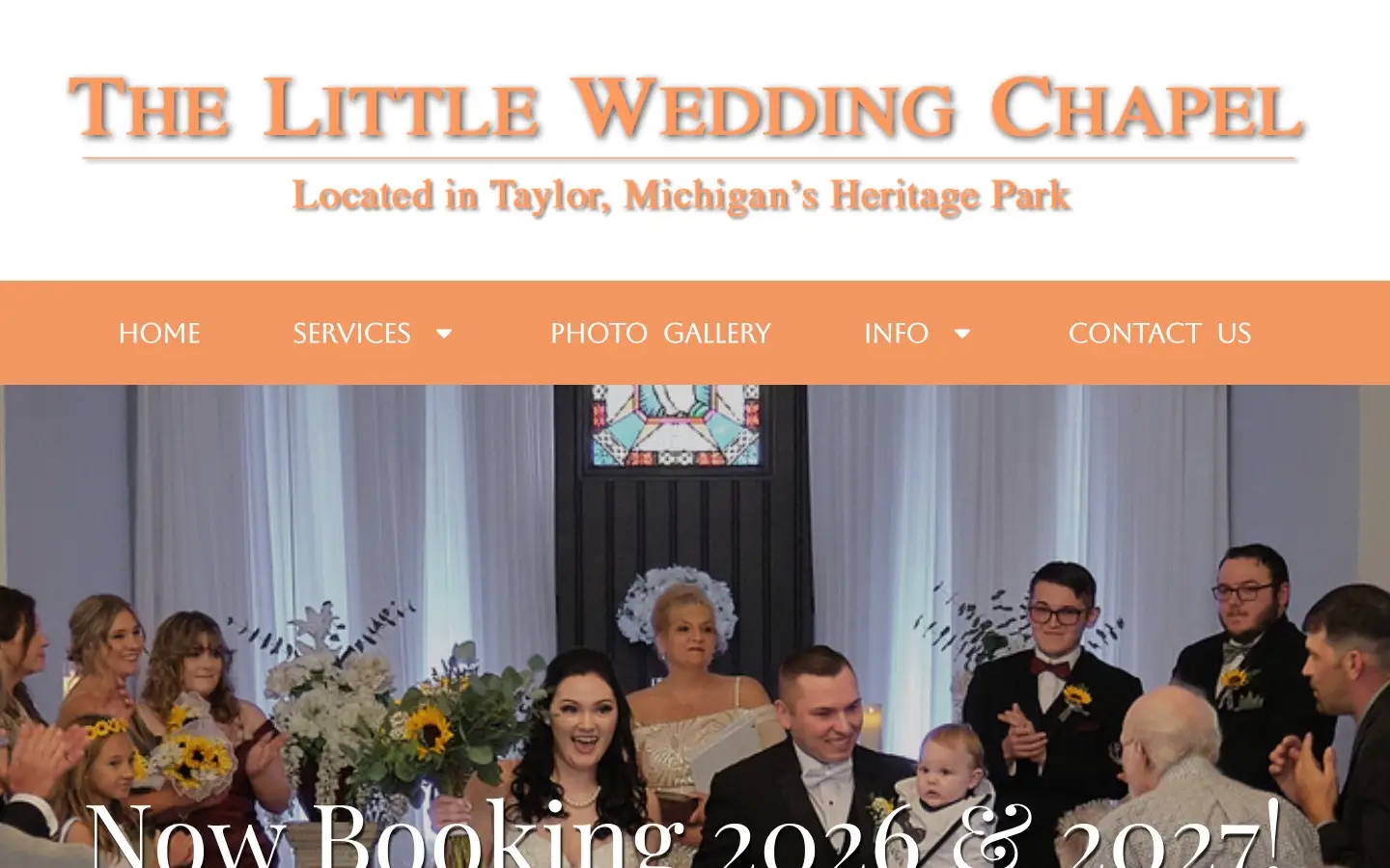 My Little Wedding Chapel wedding and event website developed by Encoder Technologies — view 3