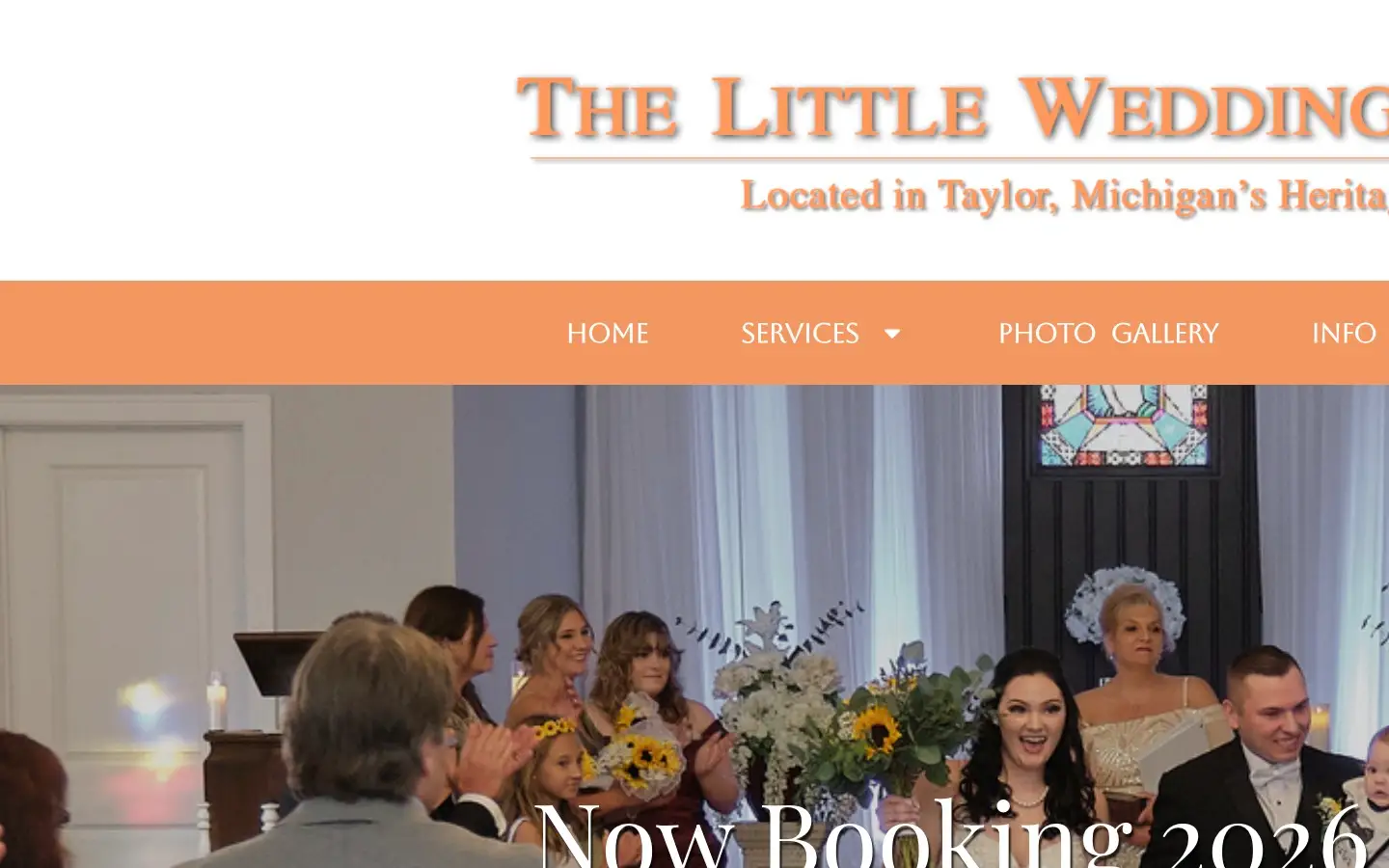 My Little Wedding Chapel wedding and event website developed by Encoder Technologies — view 4